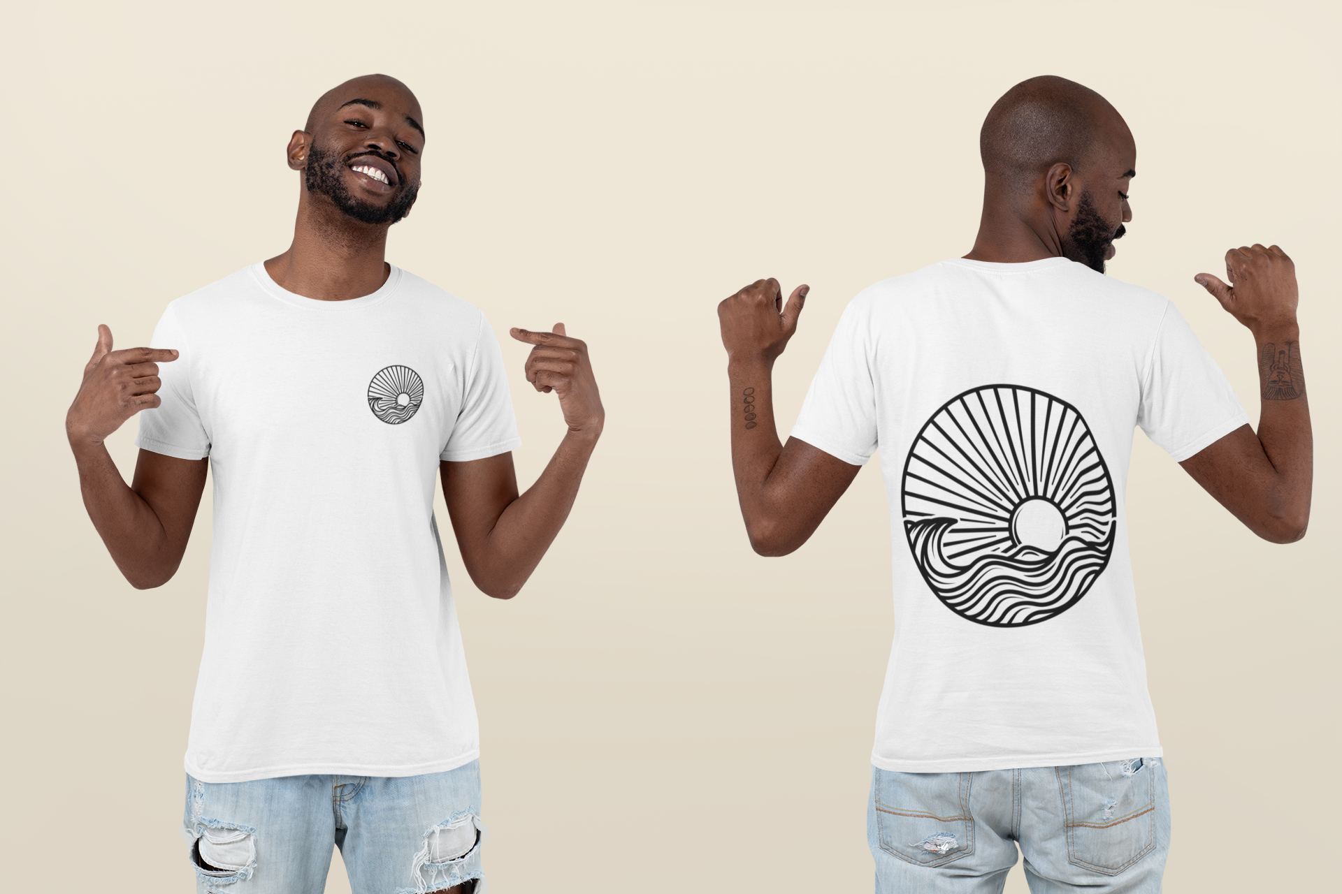 Ocean Lover's Minimal Tee