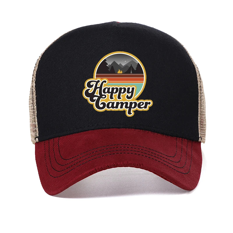 Happy Camper Baseball Cap